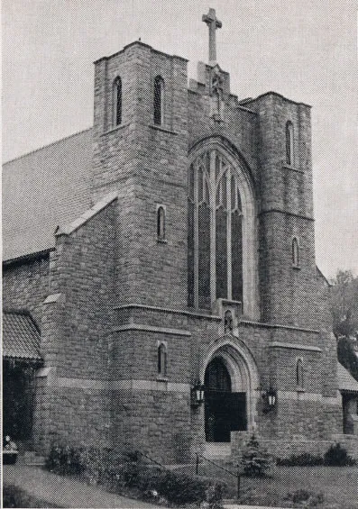 Exterior of church, 1939. Source: Catholic Courier Golden Jubilee Edition: 1889-1939