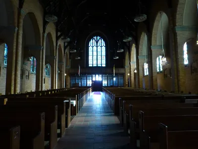 Back of the church.