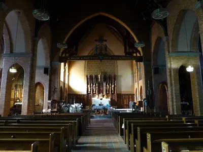 Front of the church.