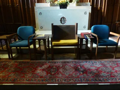 Celebrant's chair.