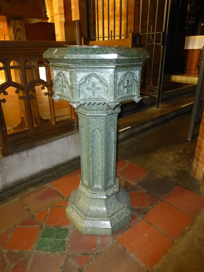 Baptismal font.