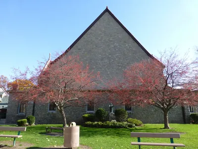 Back of the church.