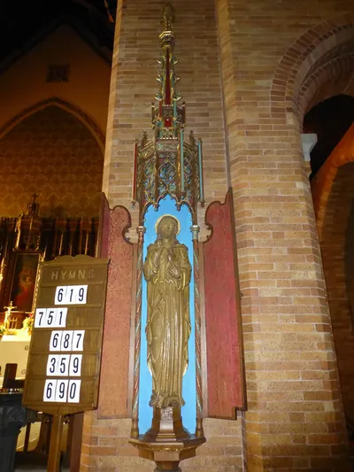 Sacred heart statue.