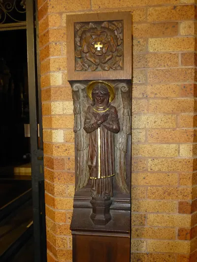 Angel statue.