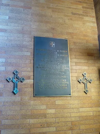 Memorial plaque.