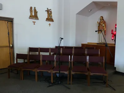 Choir seating.