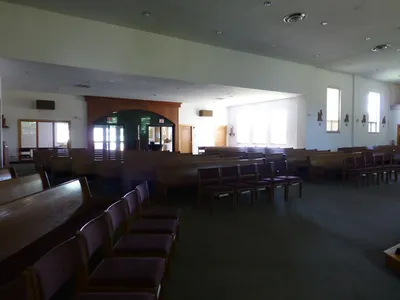 Back of the church.