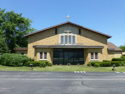 Front of the church.