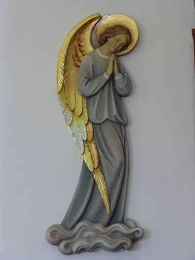 Angel to the left of the sanctuary.