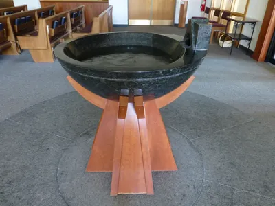 Baptismal font.