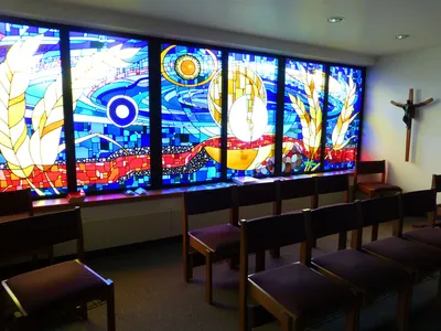 Chapel seating.