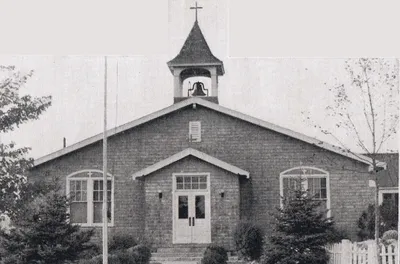 Former church, 1939. Source: Catholic Courier Golden Jubilee Edition: 1889-1939