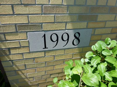 Cornerstone for church addition.