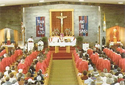 Another photograph pre-renovation. Source: Parish Directory (undated)