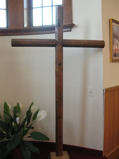 Wood cross.