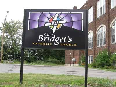 Church sign.
