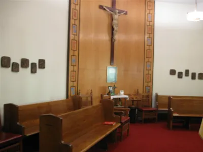 Interior of chapel (former sanctuary).