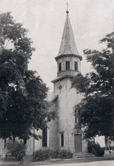 Exterior of church, 1939. Source: Catholic Courier Golden Jubilee Edition: 1889-1939