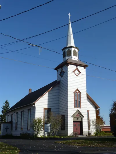 Front of the church.