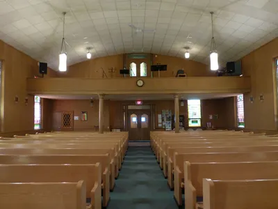 Back of the church.