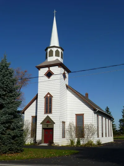 Front of the church.