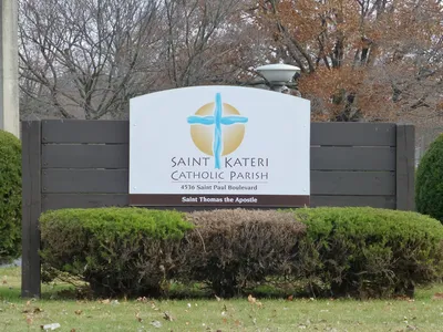 Church sign.