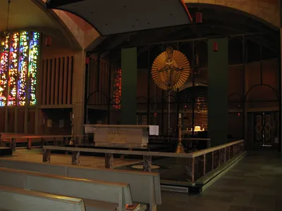 Sanctuary seen from right angle.
