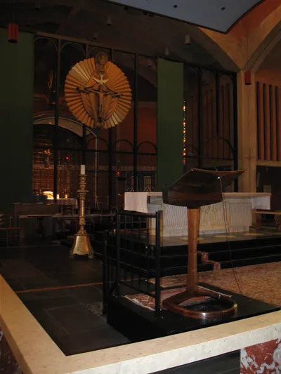 Sanctuary seen from left angle.