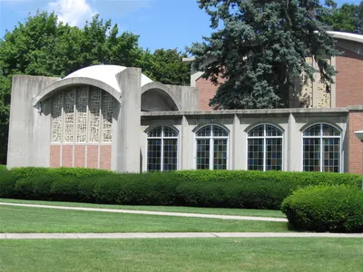 Exterior of baptistry.