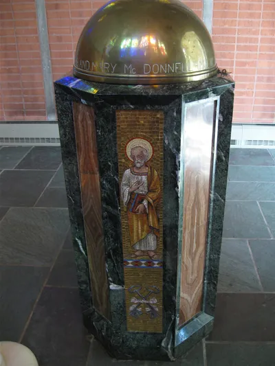 Baptismal font.