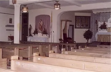 Interior of original church. Source: St. Thomas the Apostle Web site (defunct)