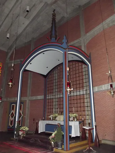 Baldacchino of Our Lady altar.