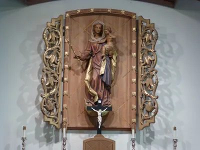 Statue of Our Lady with Christ child.