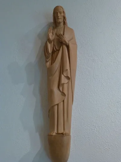 Sacred Heart statue.