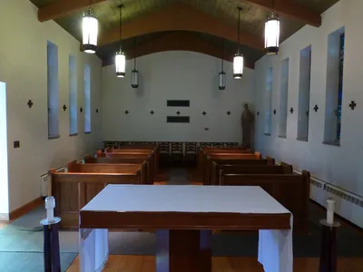 Chapel seen from the sanctuary.