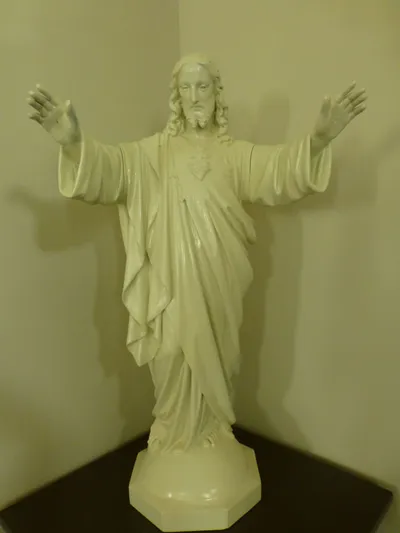 Sacred heart statue.