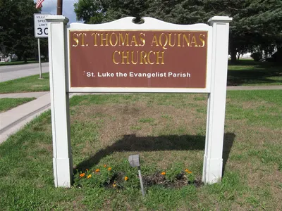 Church sign.