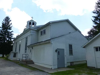Back of the church.