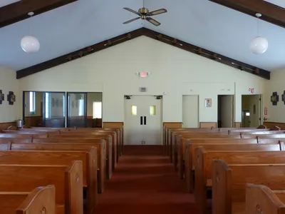 Back of the church.