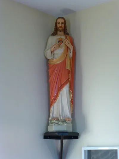 Sacred heart statue.