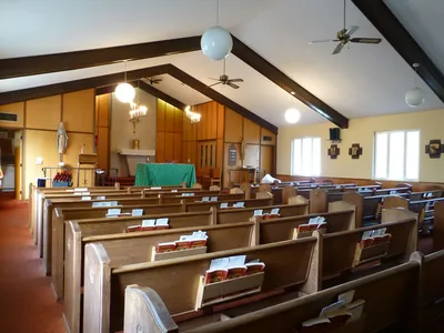From back left corner.