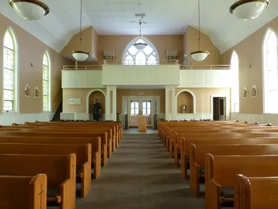 Back of the church.