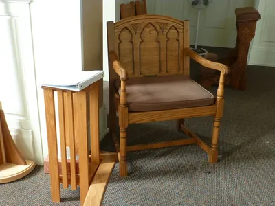 Celebrant's chair.