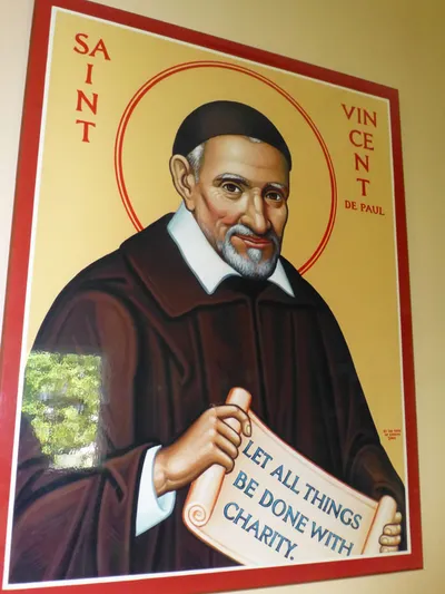 St. Vincent de Paul icon.