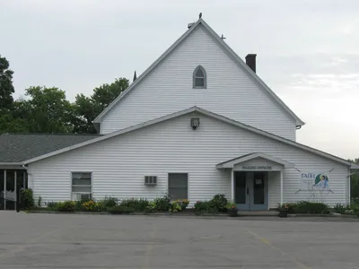 Back of the church.