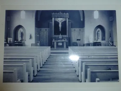 Interior before 1960 renovation.