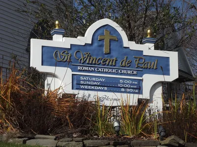 Church sign.