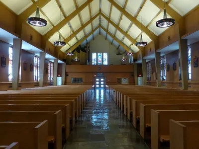 Back of the church.