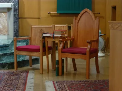 Celebrant's chair.