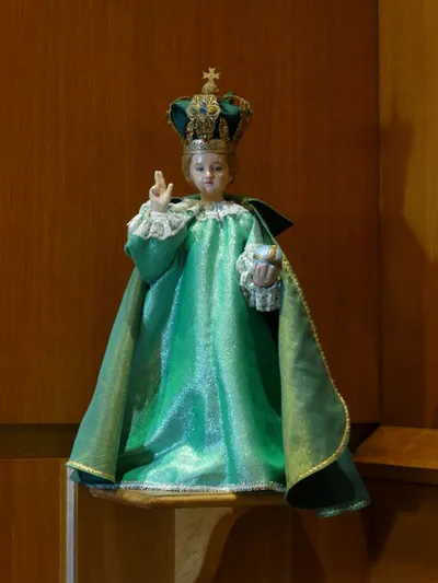 Infant of Prague statue.